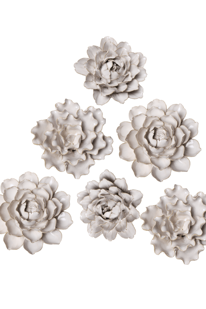Ceramic Flower Coastal Curated Collection #8 - Chive UK Wholesale