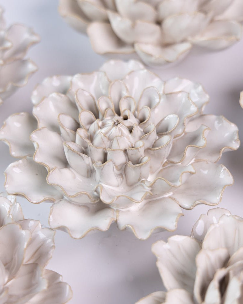 Ceramic Flower Coastal Curated Collection #8 - Chive UK Wholesale