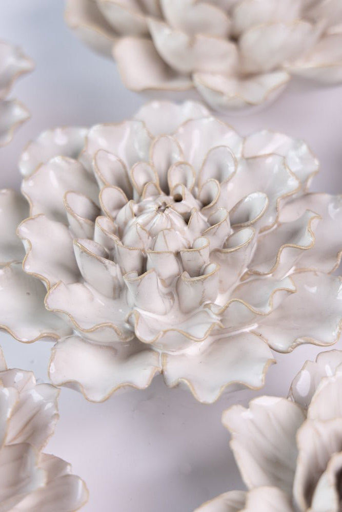 Ceramic Flower Coastal Curated Collection #8 - Chive UK Wholesale