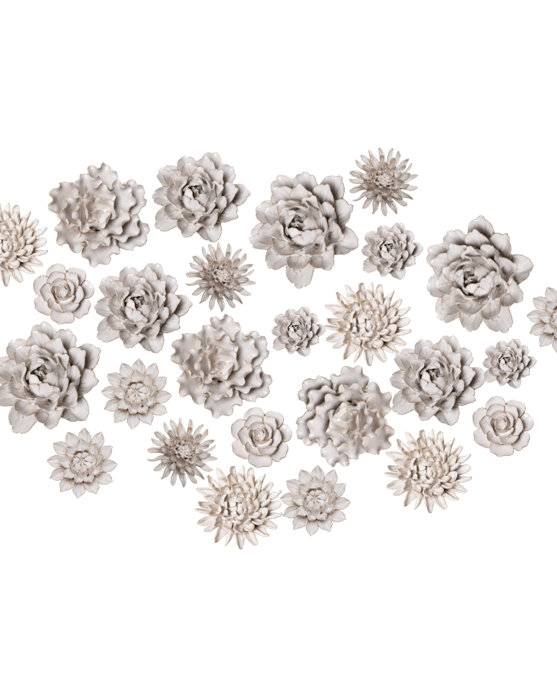 Ceramic Flower Coastal Curated Collection #10 - Chive UK Wholesale