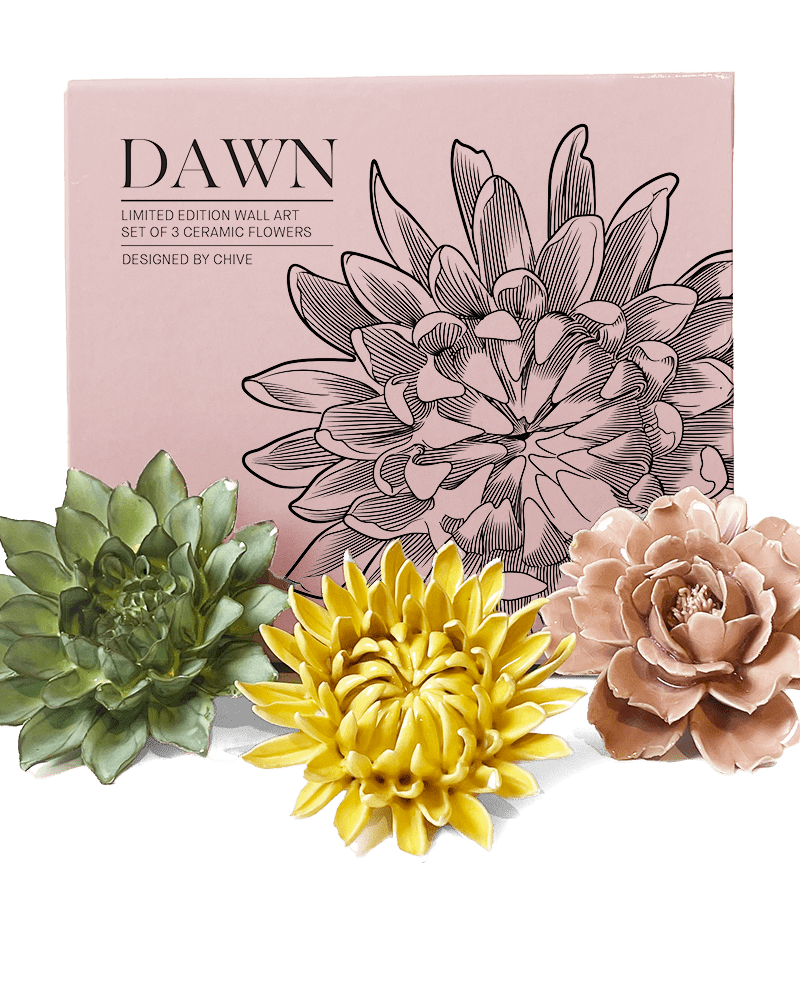 Ceramic Flower Dawn Box Set - Chive UK Wholesale