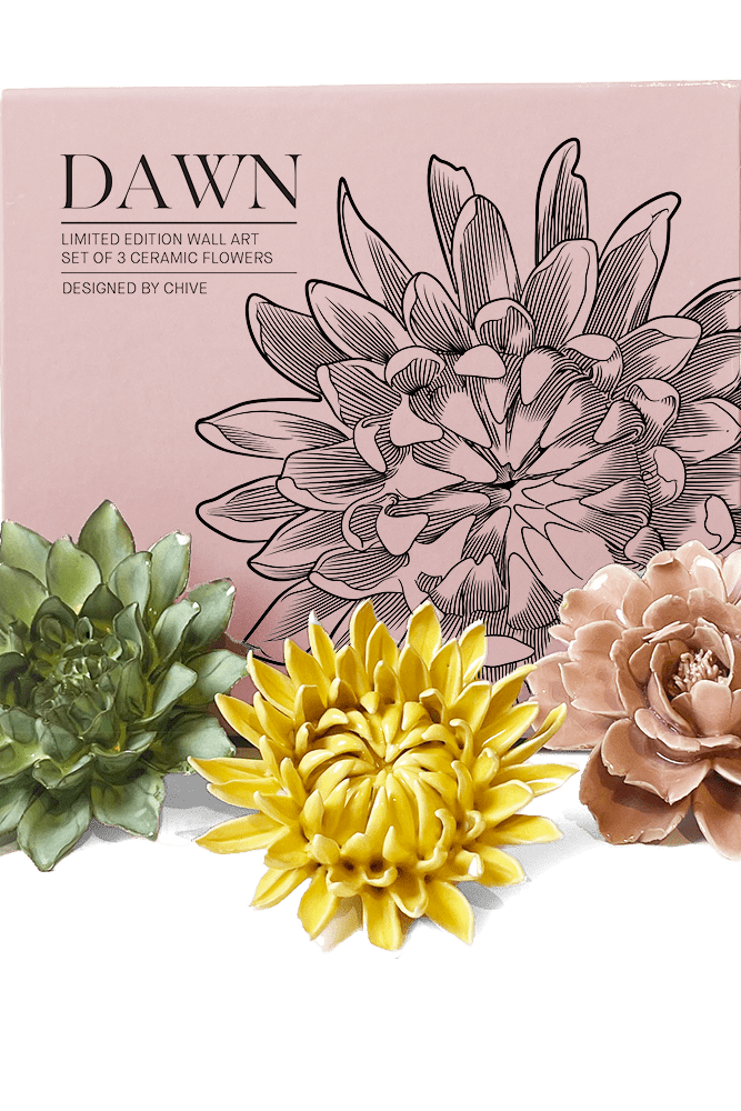 Ceramic Flower Dawn Box Set - Chive UK Wholesale