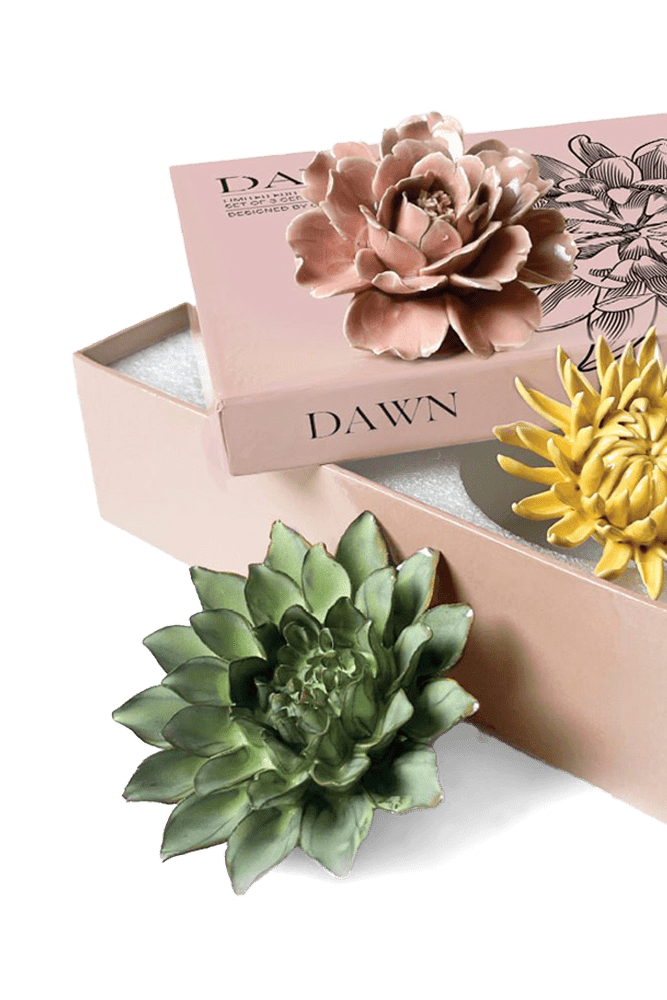 Ceramic Flower Dawn Box Set - Chive UK Wholesale