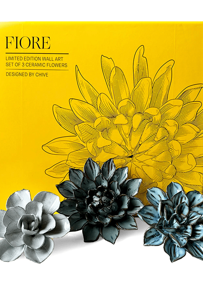 Ceramic Flower Fiore Box Set - Chive UK Wholesale