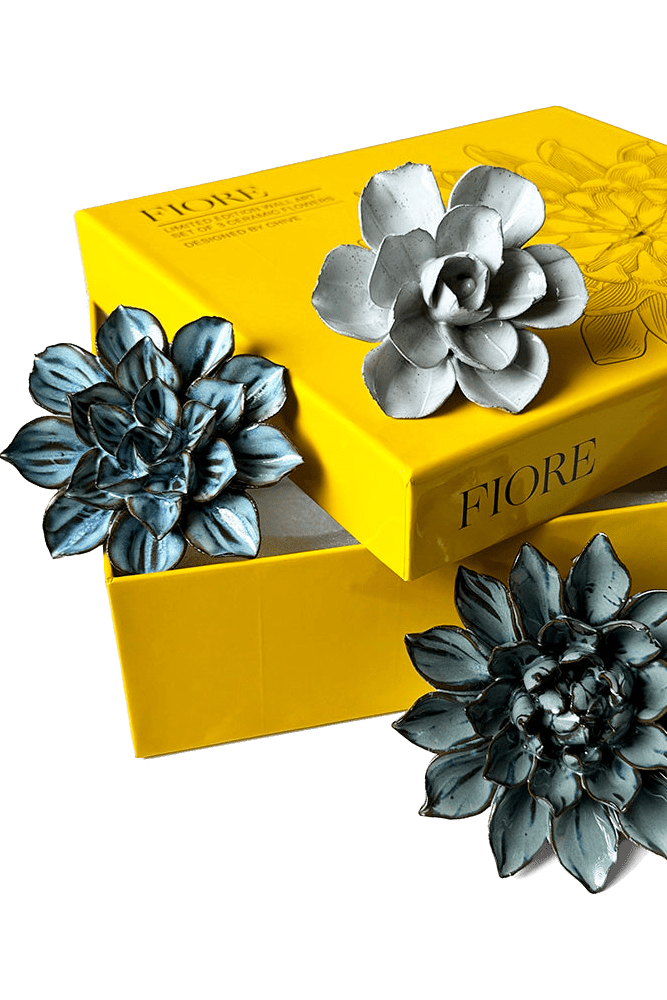 Ceramic Flower Fiore Box Set - Chive UK Wholesale