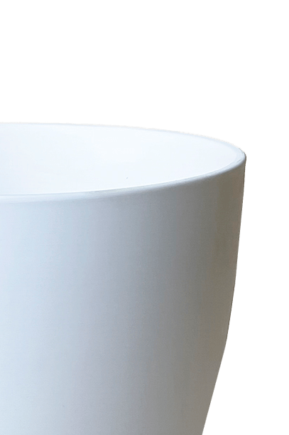 Dyad Porcelain Modern Indoor Plant Pot With Saucer - Chive UK Wholesale