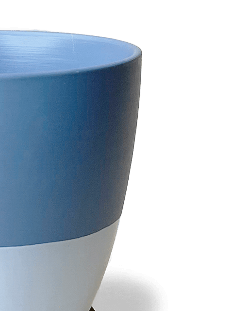 Dyad Porcelain Modern Indoor Plant Pot With Saucer - Chive UK Wholesale