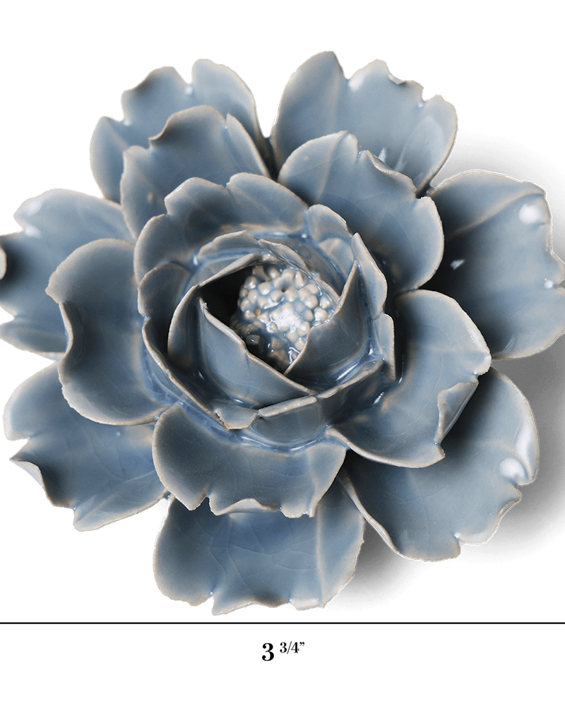 Ceramic Flower Collection 13 Blue Rose - Chive UK Wholesale