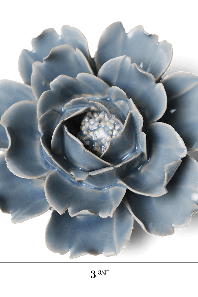 Ceramic Flower Collection 13 Blue Rose - Chive UK Wholesale