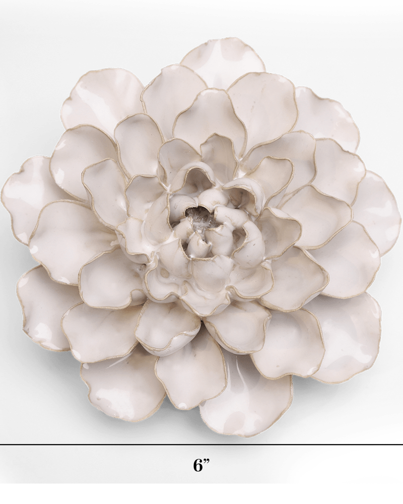 English Garden Ceramic Flower White Water Lily - Chive UK Wholesale