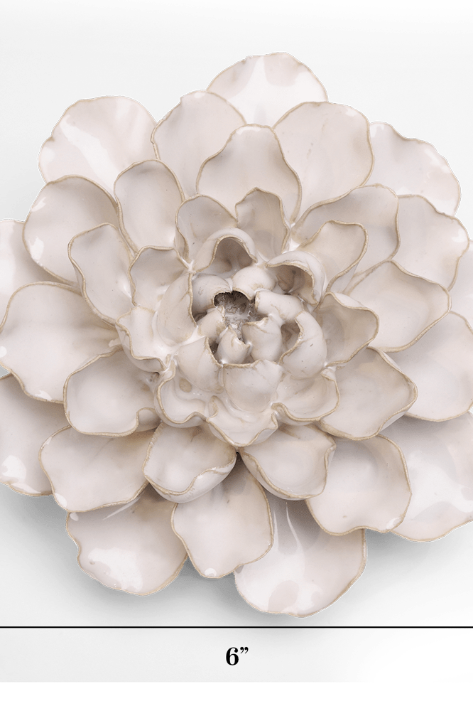 English Garden Ceramic Flower White Water Lily - Chive UK Wholesale