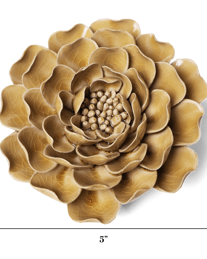 Ceramic Flower Collection 13 Caramel Flower - Chive UK Wholesale