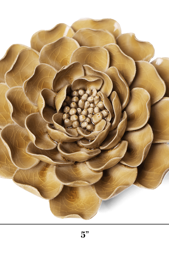 Ceramic Flower Collection 13 Caramel Flower - Chive UK Wholesale