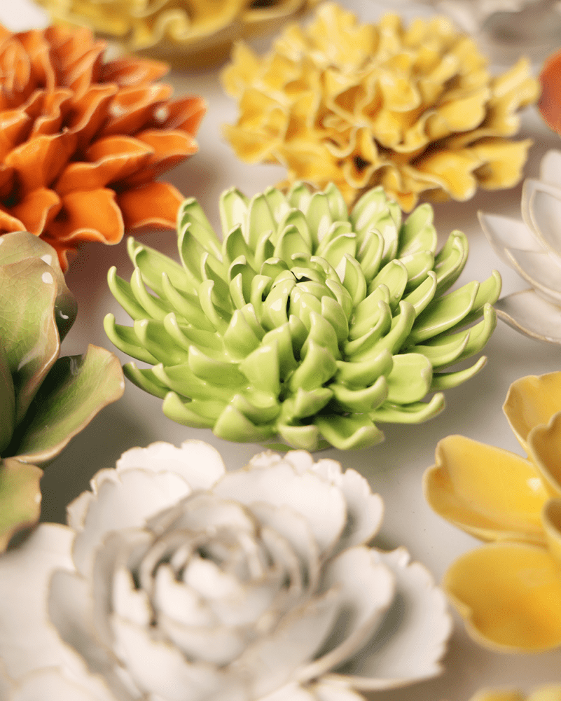English Garden Yellow Green Pompom Mum - Chive UK Wholesale