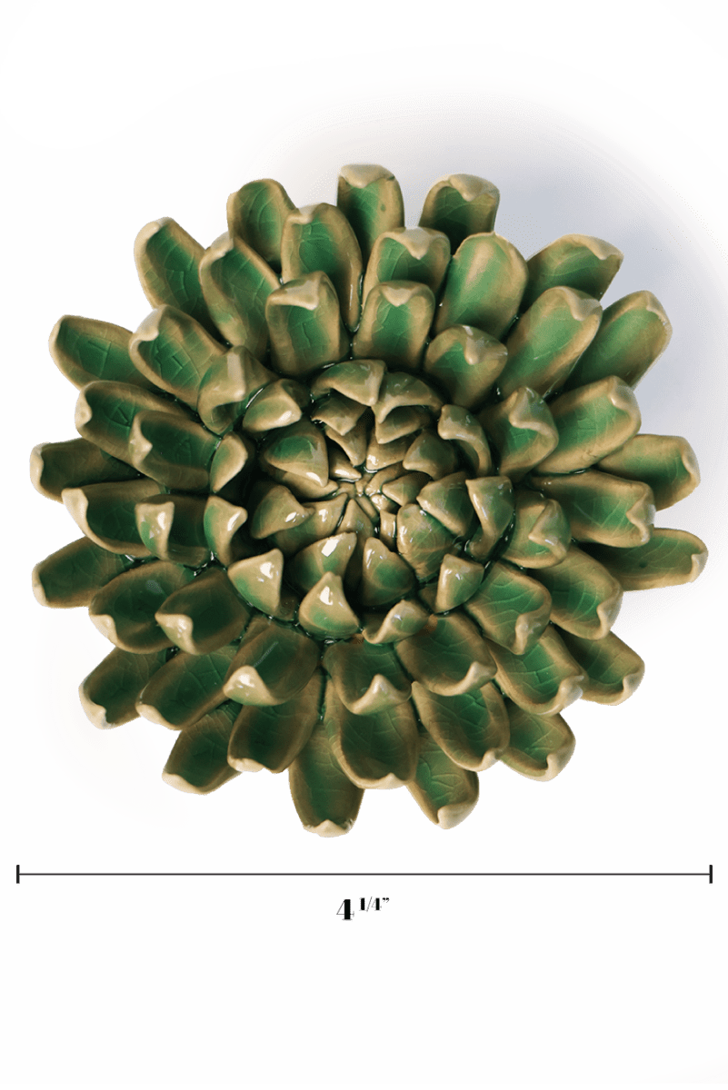 English Garden Jungle Green Pompom Mum - Chive UK Wholesale