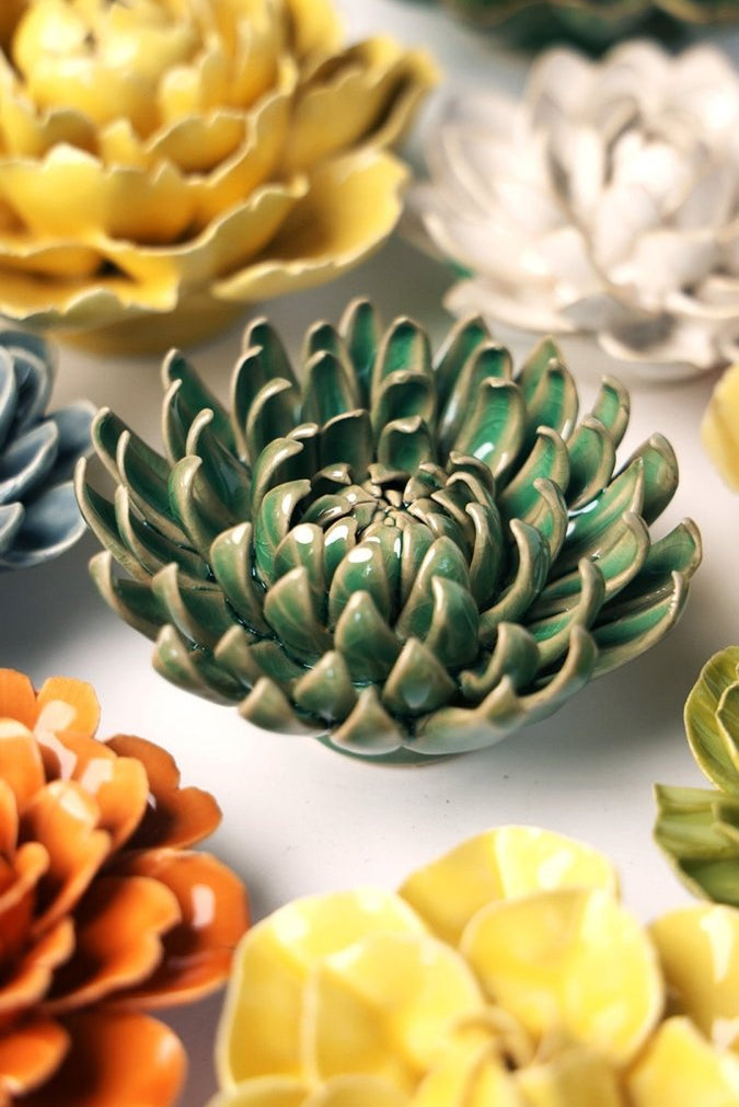EG52 Jungle Green Pompom Mum - Chive UK Wholesale