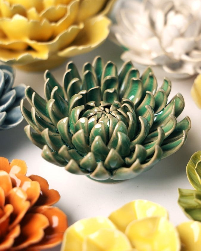 EG52 Jungle Green Pompom Mum - Chive UK Wholesale