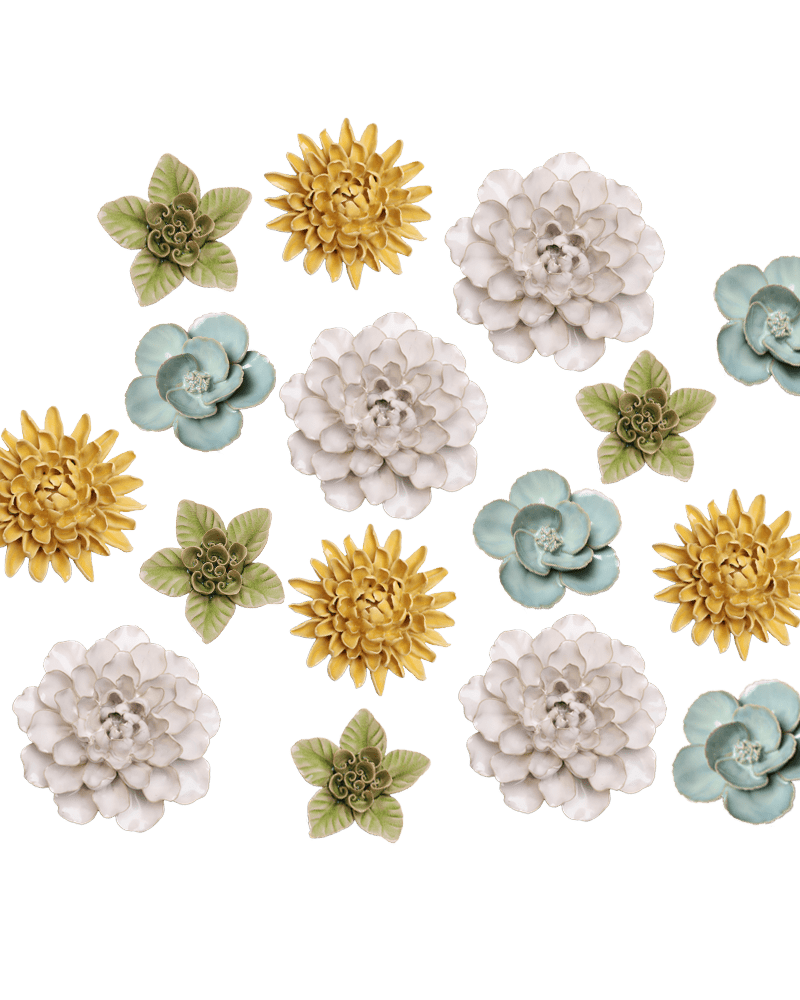 Ceramic Flower English Garden Curated Collection #3 - Chive UK Wholesale