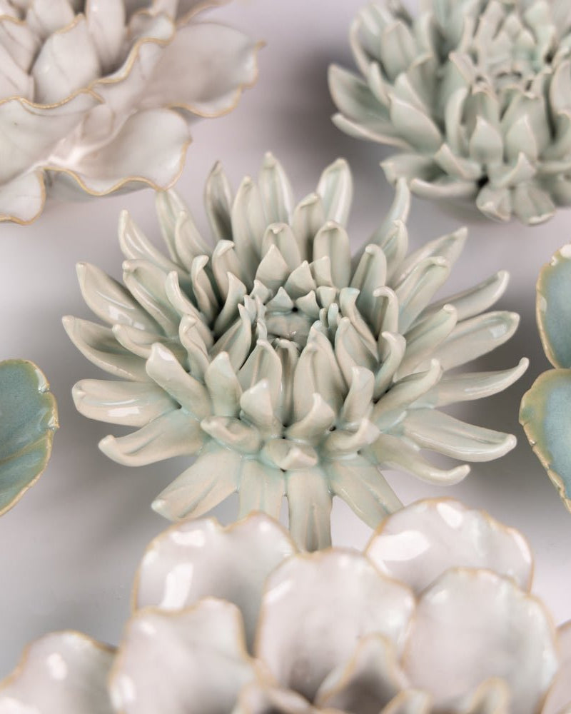 Ceramic Flower English Garden Curated Collection #4 - Chive UK Wholesale