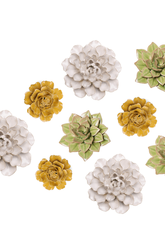 Ceramic Flower English Garden Curated Collection #5 - Chive UK Wholesale
