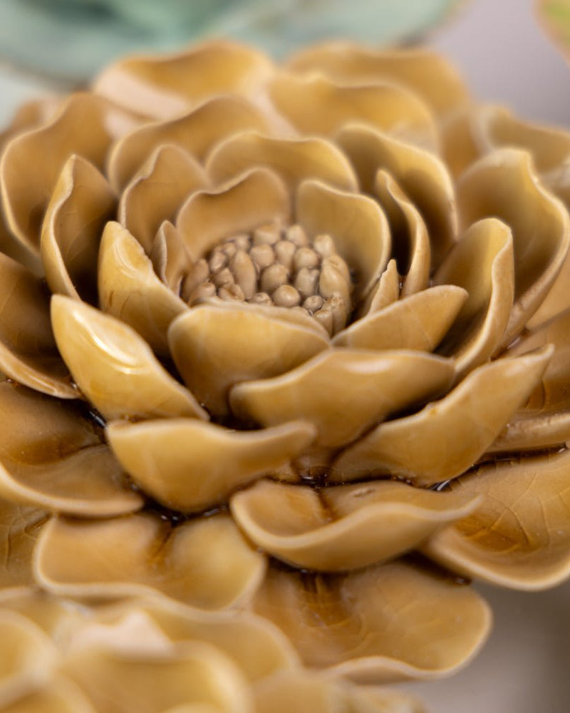 Ceramic Flower Collection 13 Caramel Flower - Chive UK Wholesale