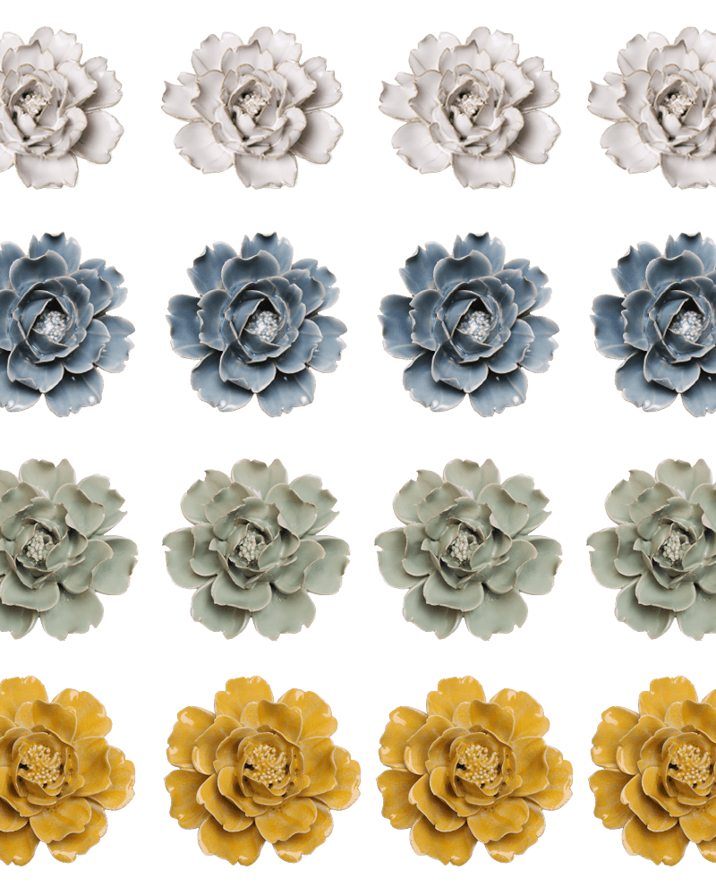 Ceramic Flower Collection 13 Blue Rose - Chive UK Wholesale