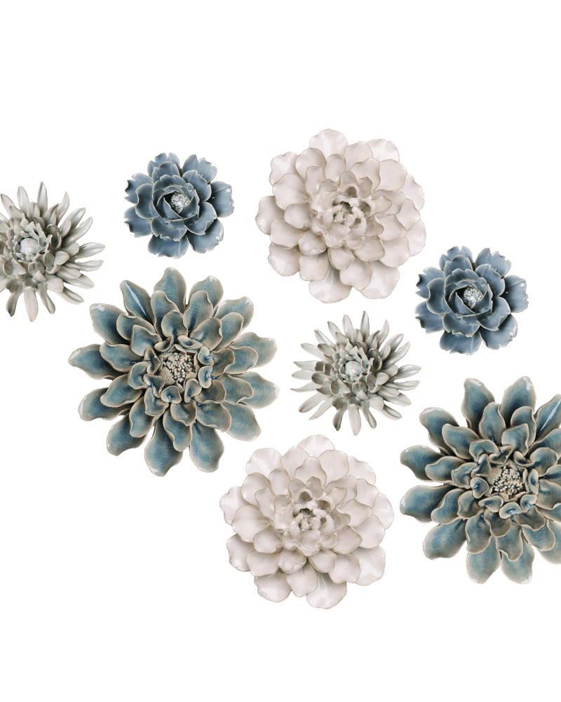 Ceramic Flower Collection 13 Blue Rose - Chive UK Wholesale