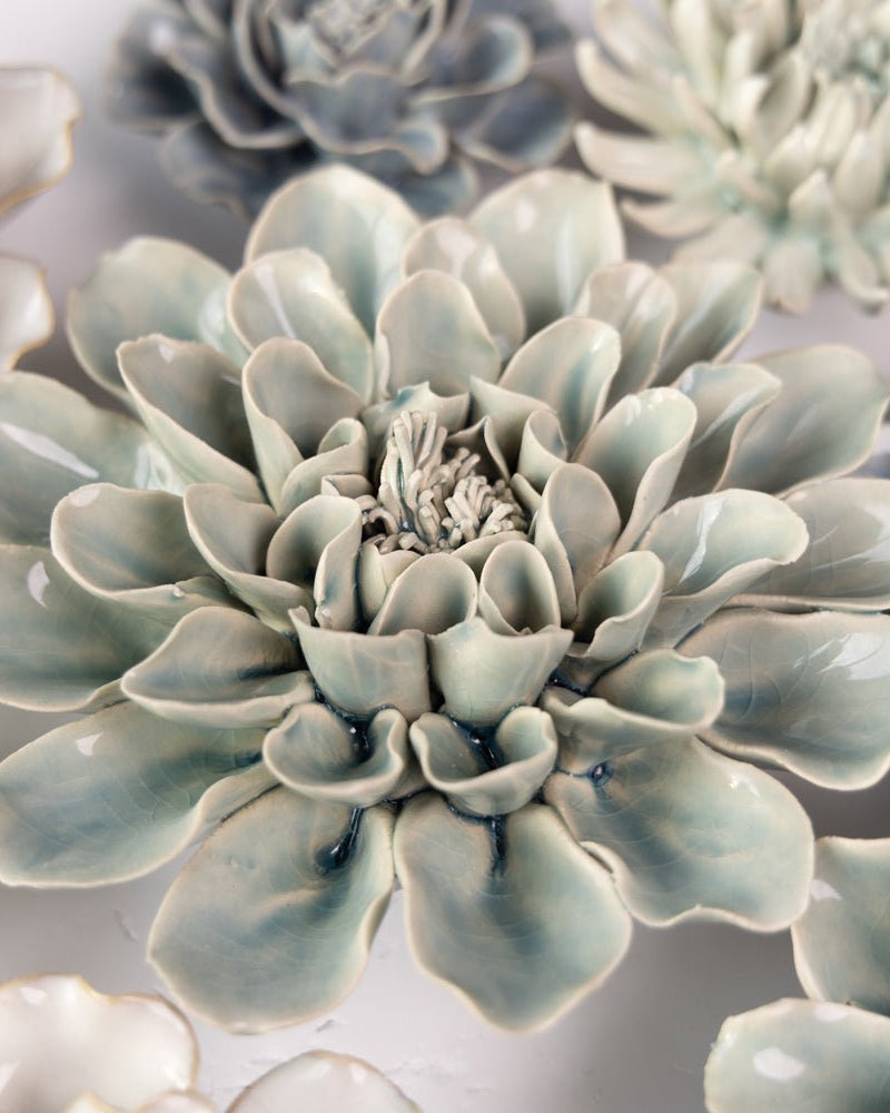 Ceramic Flower Collection 13 Blue Rose - Chive UK Wholesale