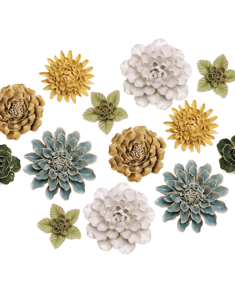 Ceramic Flower English Garden Curated Collection #9 - Chive UK Wholesale