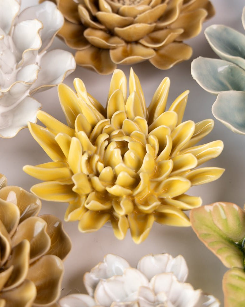Ceramic Flower Collection 13 Caramel Flower - Chive UK Wholesale