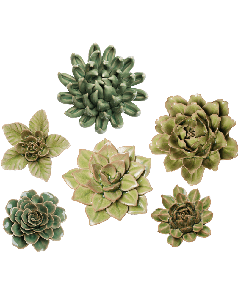 Ceramic Flower English Garden Curated Collection #10 - Chive UK Wholesale
