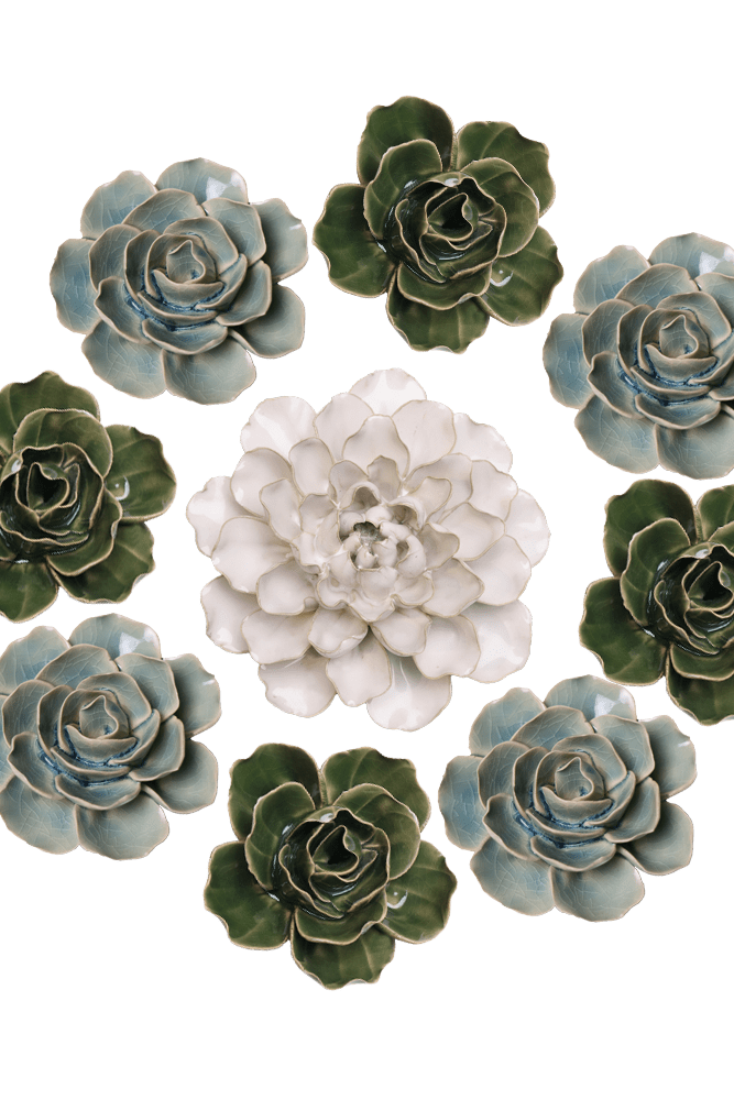 Ceramic Flower English Garden Curated Collection #11 - Chive UK Wholesale