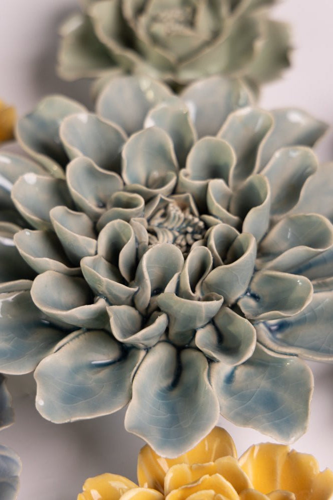 Ceramic Flower Collection 13 Blue Rose - Chive UK Wholesale