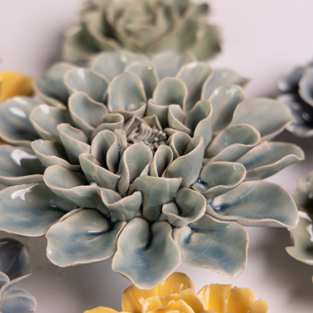 Ceramic Flower Collection 13 Blue Rose - Chive UK Wholesale