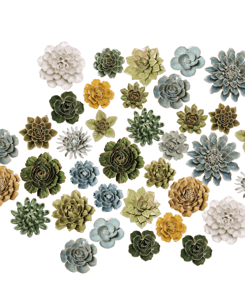 Ceramic Flower Collection 13 Caramel Flower - Chive UK Wholesale