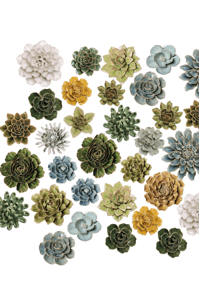 Ceramic Flower Collection 13 Caramel Flower - Chive UK Wholesale