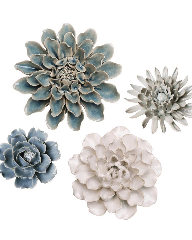 Ceramic Flower Collection 13 Blue Rose - Chive UK Wholesale