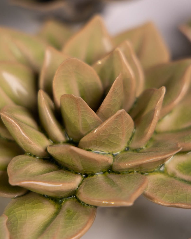 Ceramic Flower Collection 13 Dark Green Flower - Chive UK Wholesale