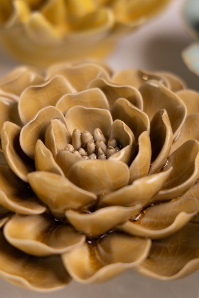 Ceramic Flower Collection 13 Caramel Flower - Chive UK Wholesale