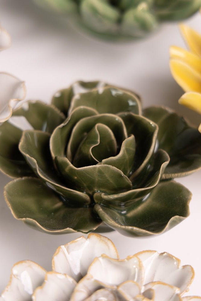 Ceramic Flower English Garden Curated Collection #18 - Chive UK Wholesale