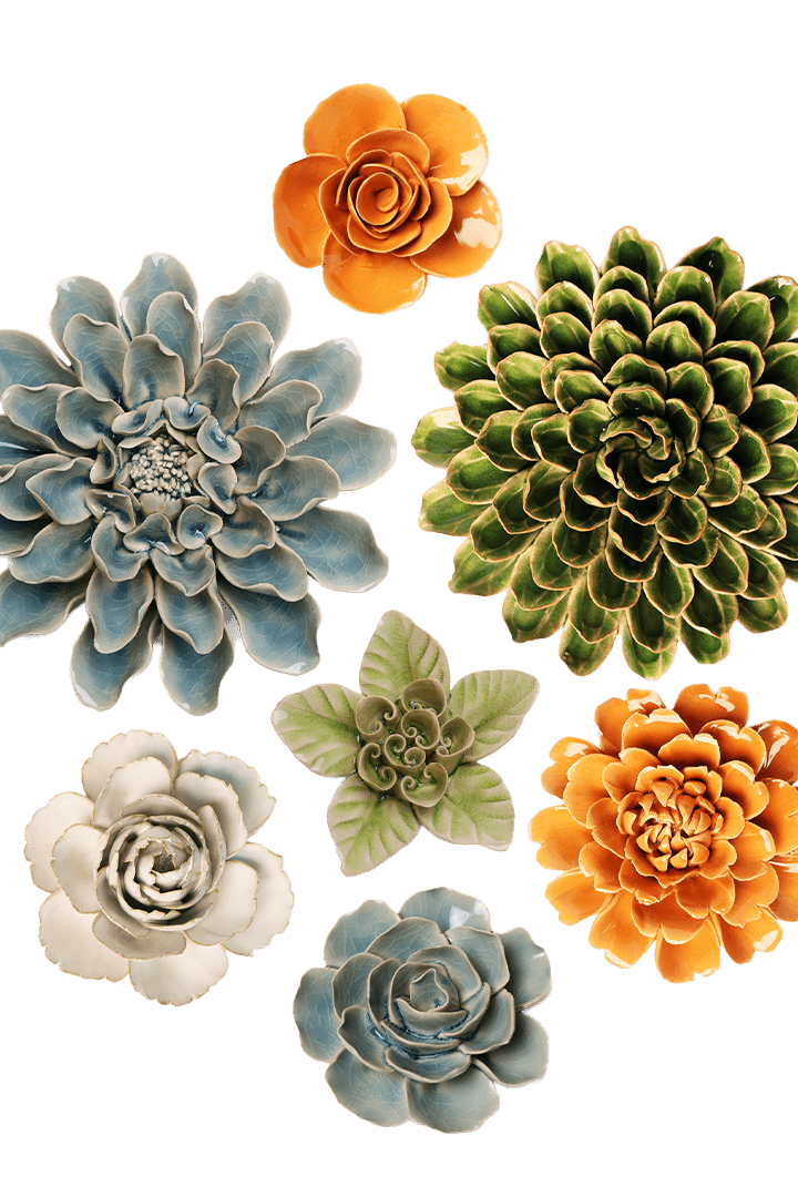 Ceramic Flower English Garden Curated Collection 22 - Chive UK Wholesale