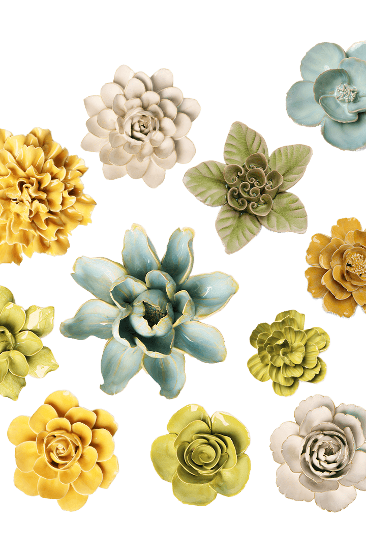 Ceramic Flower English Garden Curated Collection 23 - Chive UK Wholesale