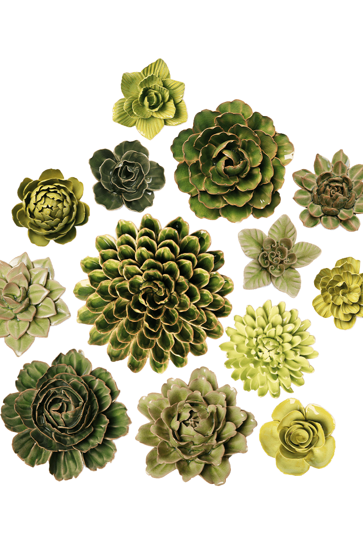 Ceramic Flower English Garden Curated Collection 24 - Chive UK Wholesale