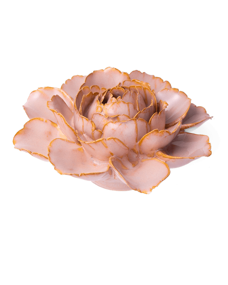 France Ceramic Flower Pink Zinnia - Chive UK Wholesale