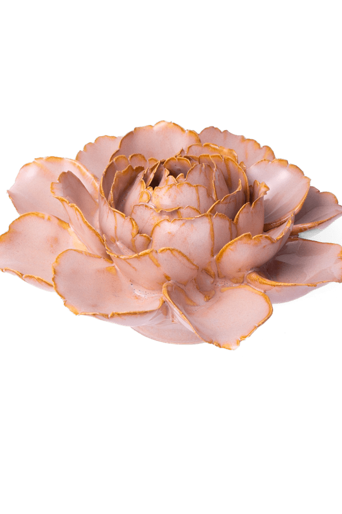France Ceramic Flower Pink Zinnia - Chive UK Wholesale