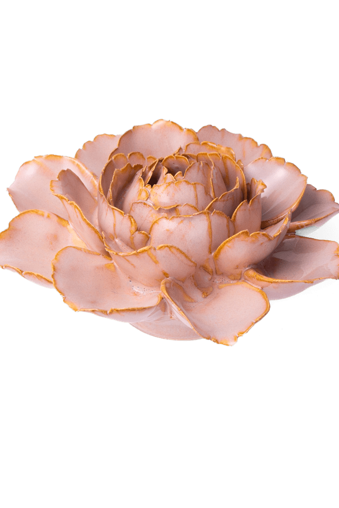 France Ceramic Flower Pink Zinnia - Chive UK Wholesale