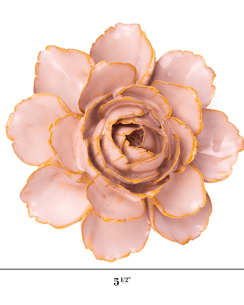 France Ceramic Flower Pink Zinnia - Chive UK Wholesale
