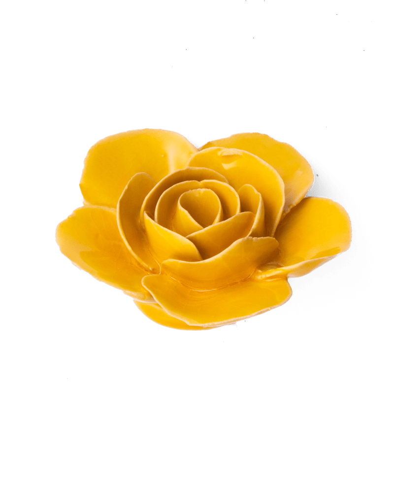 France Ceramic Flower Yellow Ranunculus - Chive UK Wholesale