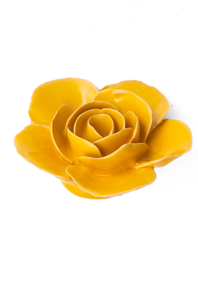 France Ceramic Flower Yellow Ranunculus - Chive UK Wholesale