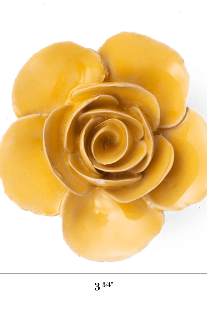France Ceramic Flower Yellow Ranunculus - Chive UK Wholesale